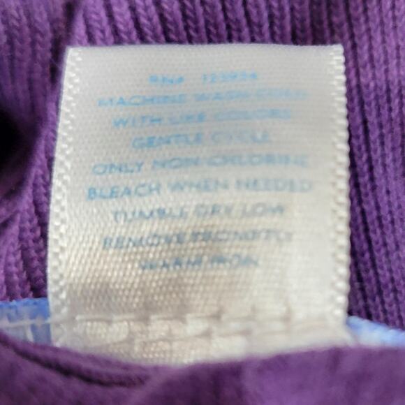 Southern Tide The Skip Jack Sweater Mens M Purple Ribbed Knit 1/4 Zip Logo - Picture 10 of 15